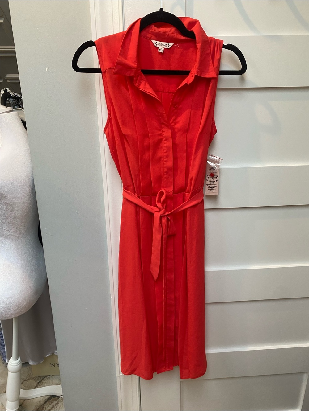 Nanette Lepore Sleeveless Pleated Front Dress - Picture 2 of 8